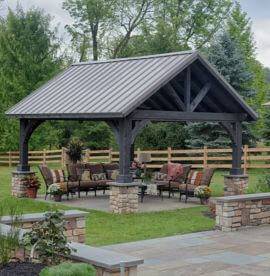 rustic pavilion