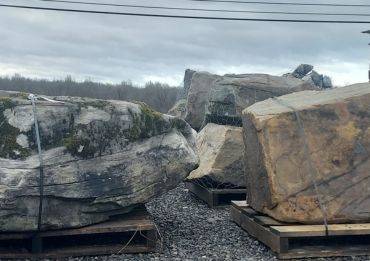 image of many natural stone accent boulders